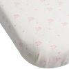 Lot de 2 draps housses Fleurs Roses (50 x 83 cm) Trois Kilos Sept Produit 1