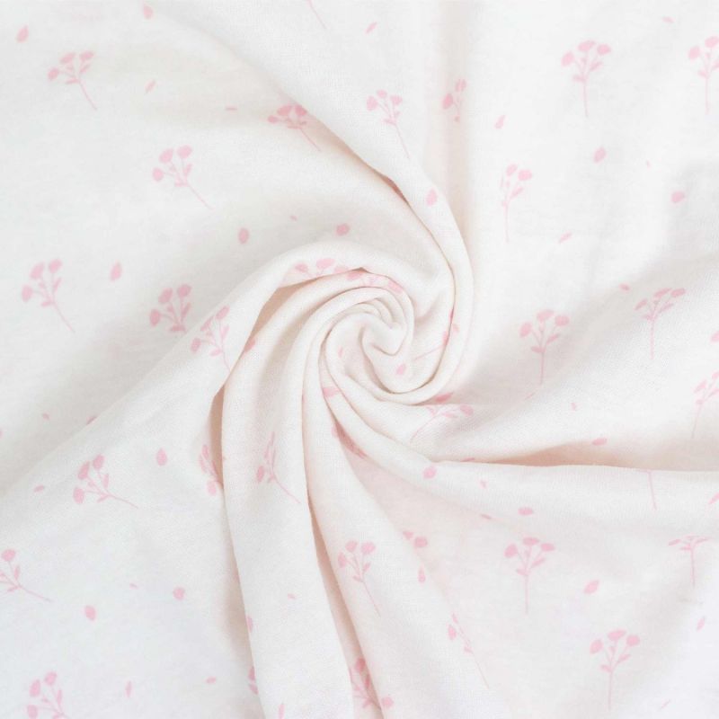Lot de 2 draps housses Fleurs Roses (50 x 83 cm) Trois Kilos Sept Produit 3