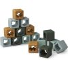 Blocs de construction en silicone Loren Green multi mix (16 blocs) - Liewood