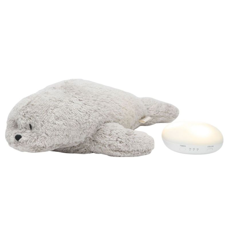 Peluche veilleuse Phoque nature bio gris Moonie Produit 1