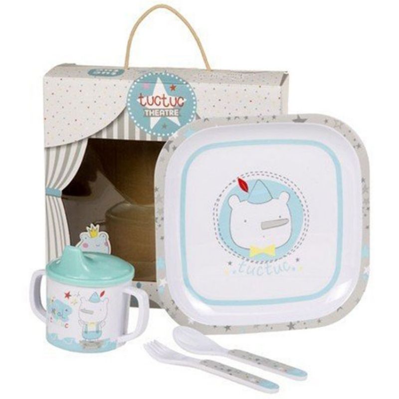 Coffret repas bleu Stories (3 pièces) Tuc Tuc