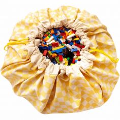 Sac à jouet 2 en 1 Original Print Vichy Yellow - Play&Go