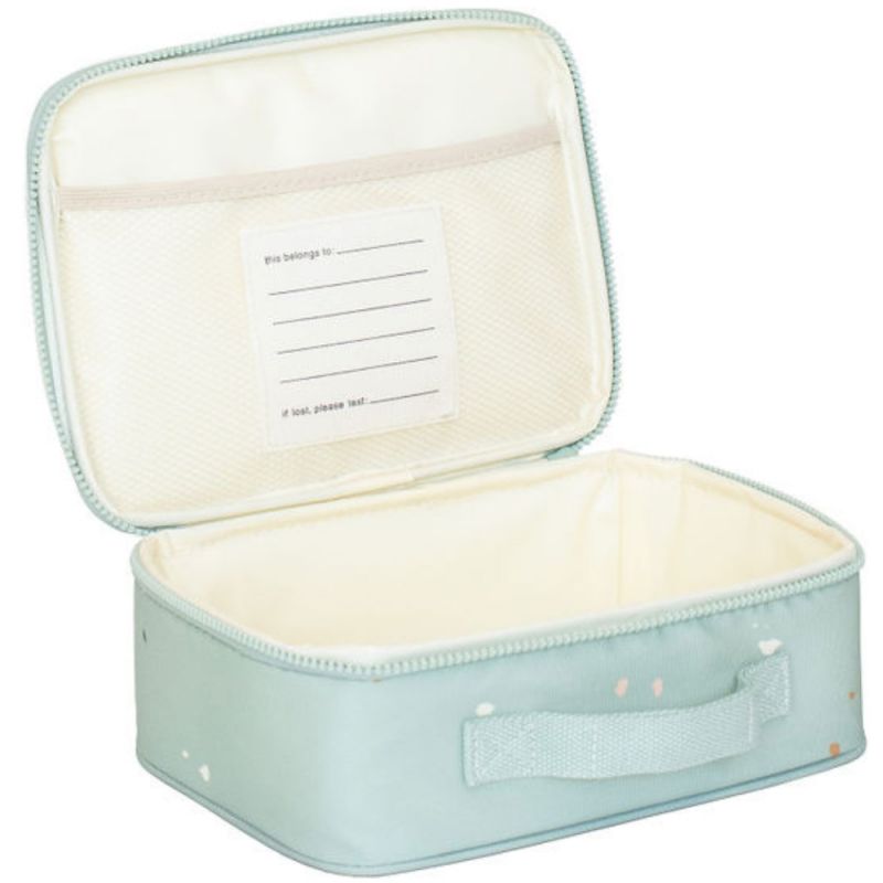 Lunch bag en tissu recyclé Terrazzo vert (4,5 L) 3 sprouts Produit ouvert 4