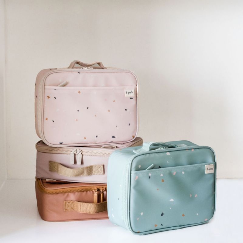 Lunch bag en tissu recyclé Terrazzo vert (4,5 L) 3 sprouts Ambiance 5