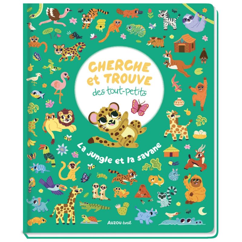 Livre Cherche et trouve des tout-petits La jungle et la savane Auzou Editions Produit 1