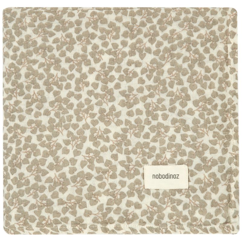 Lange en double gaze de coton Wabi-Sabi (70 x 70 cm) Light Green Yumiko Nobodinoz Produit 1