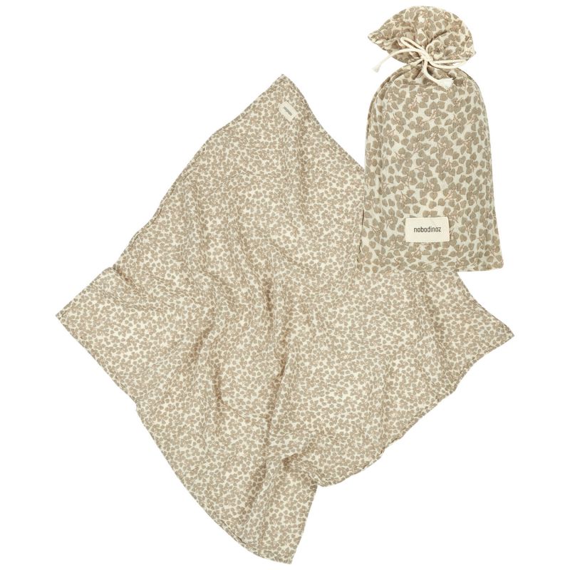 Lange en double gaze de coton Wabi-Sabi (70 x 70 cm) Light Green Yumiko Nobodinoz Packaging 3