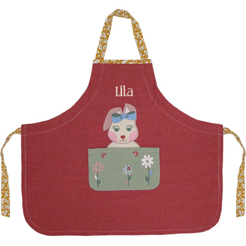 Tablier lapin (personnalisable) L'oiseau bateau
