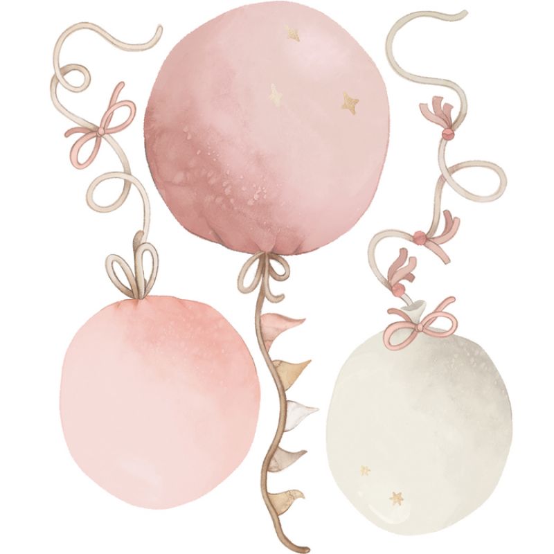 Stickers muraux Ballons roses (50 x 60 cm) Lilipinso