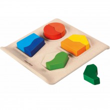 Puzzle à encastrement tableau des formes (8 pièces)  par Plan Toys