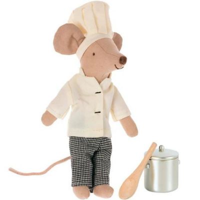 Chef Souris avec marmite et cuillère  par Maileg