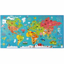 Puzzle Carte du monde (150 pièces)  par Scratch