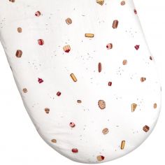 Drap housse en coton bio Gourmandises (76 x 30 cm) - Kadolis