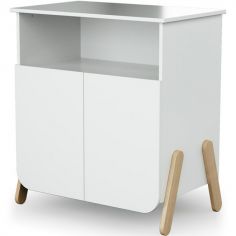 Commode à langer en bois de hêtre Pirate blanc