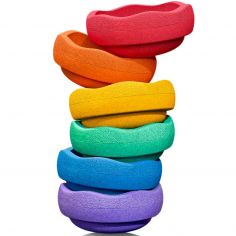 Jeu de motricité Original rainbow classic (6 blocs) - Stapelstein
