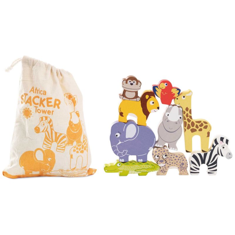 Animaux d'afrique en bois FSC à empiler Le Toy Van Produit 3