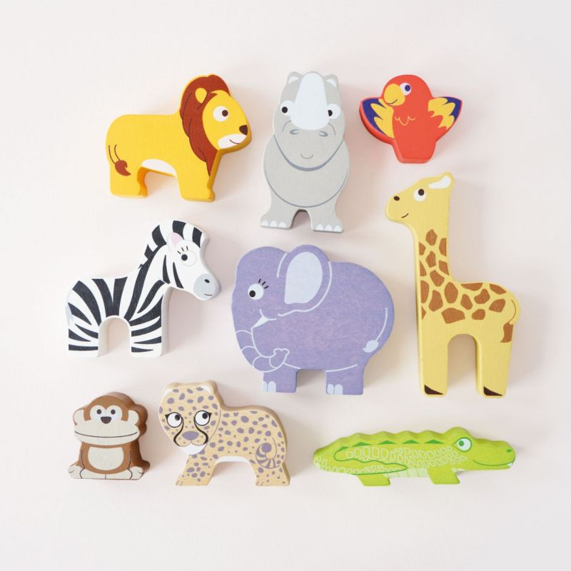 Animaux d'afrique en bois FSC à empiler Le Toy Van Ambiance 7