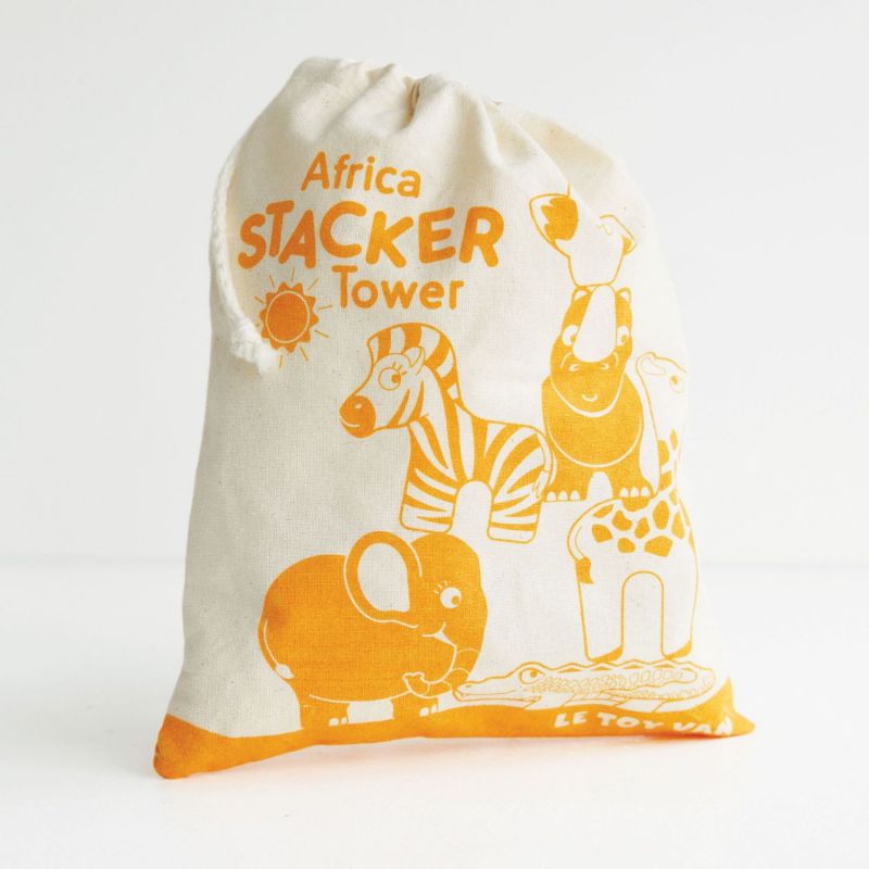 Animaux d'afrique en bois FSC à empiler Le Toy Van Packaging 9