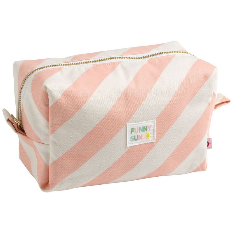 Trousse de toilette à rayures Roses Pop Sauthon Produit 1