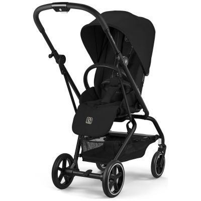 Poussette Compacte et Rotative Eezy S Twist+2 Châssis Noir et Siège Magic Black Cybex