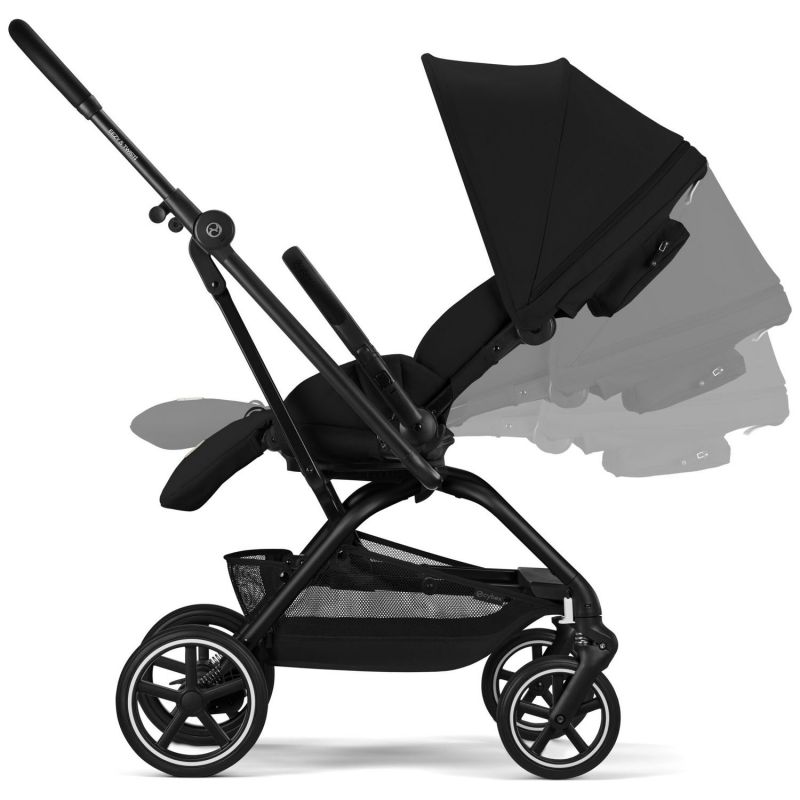 Poussette Compacte et Rotative Eezy S Twist+2 Châssis Noir et Siège Magic Black Cybex Produit 9