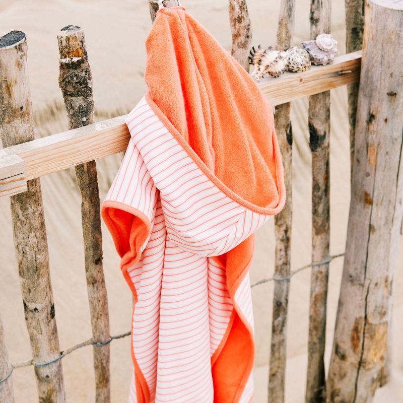 Poncho de plage anti-UV Rayures d'été Fresk Ambiance 4