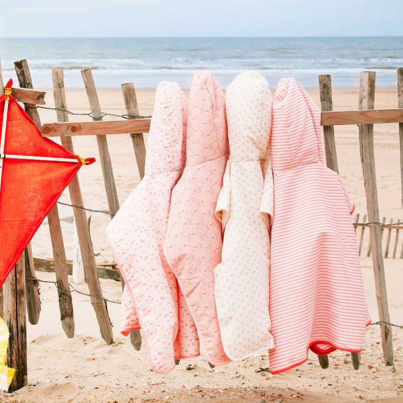 Poncho de plage anti-UV Rayures d'été Fresk Ambiance 5
