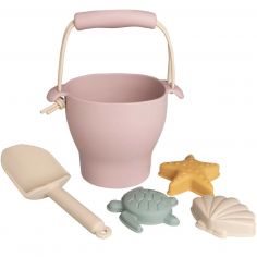 Set de plage rose (5 pièces)