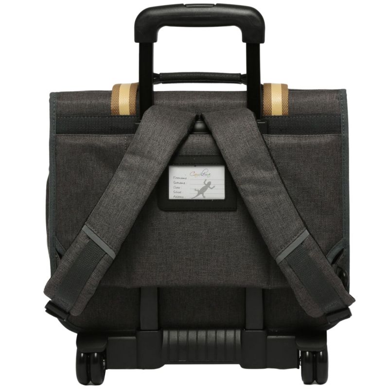 Cartable à roulettes Grey Badges (38 cm) Caméléon Produit 3