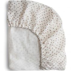Drap housse en mousseline de coton Bloom (100 x 40 cm) - Mushie