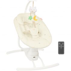 Balancelle électronique avec télécommande Crème - Badabulle