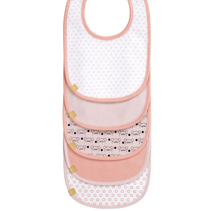 Lot de 5 bavoirs en éponge à velcro Little Chums souris Lässig