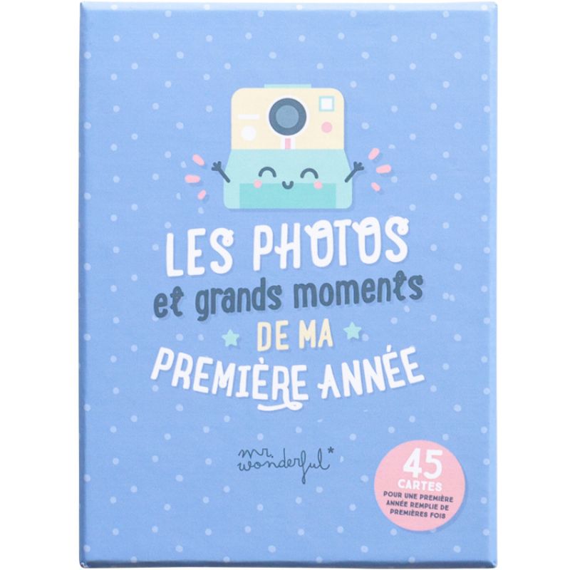 Cartes étapes de bébé Ma première année (45 cartes) Mr. Wonderful
