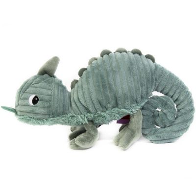 Peluche Les Ptipotos Meteou Le Cameleon Vert 30 Cm