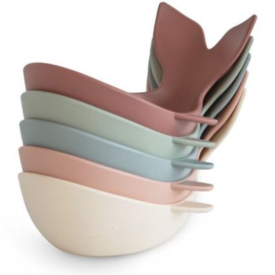 Lot de 5 jouets de bain Baleines Original Mushie