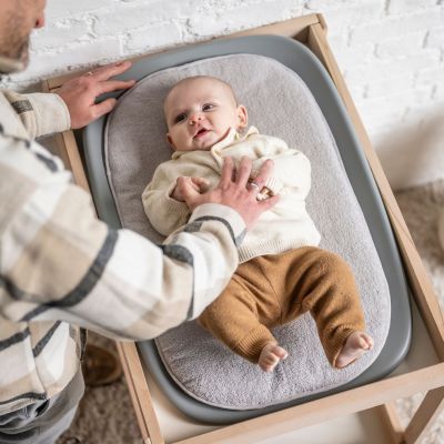 Coussin en éponge pour matelas à langer Gris