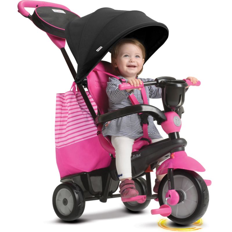 Tricycle évolutif 4 en 1 Swing DLX rose smarTrike