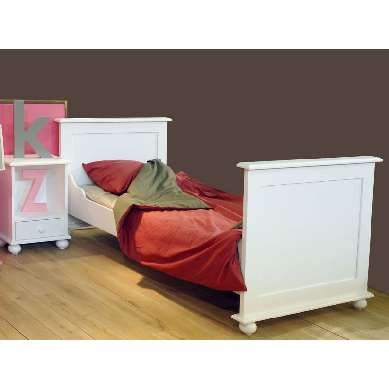 Lit enfant traditionnel Inès finition laquée 90 x 200 cm (26 coloris) Mathy by bols