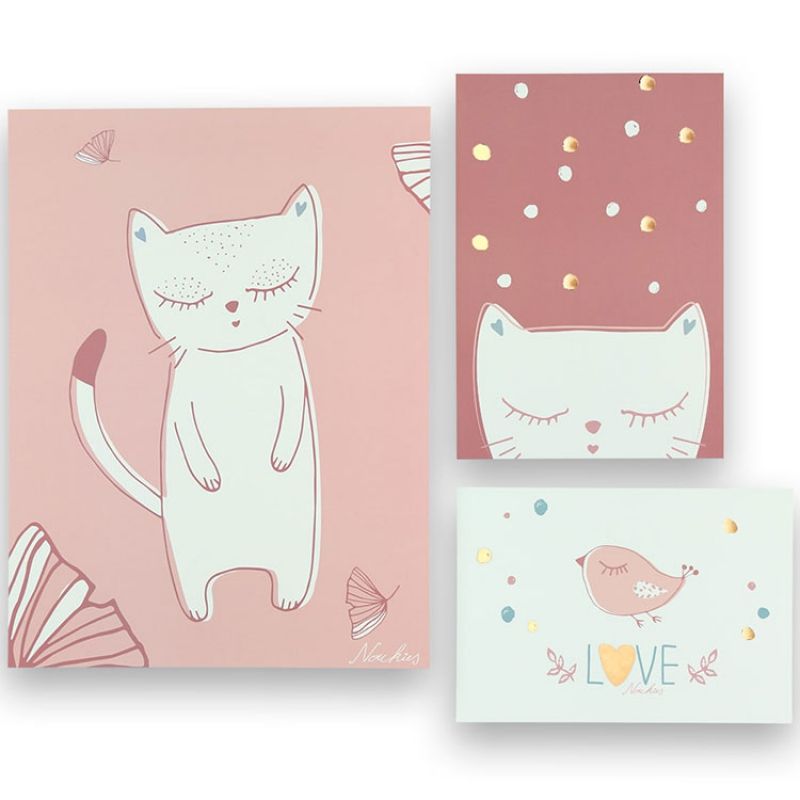 Lot de 3 affiches Imagine (30 x 40 cm) Noukie's