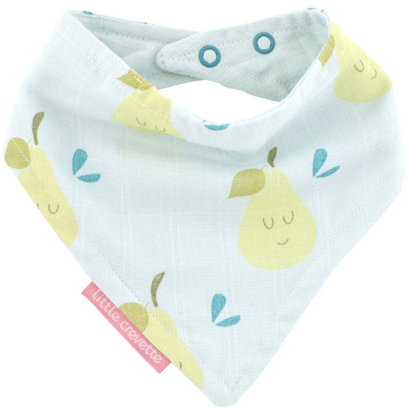 Bavoir bandana Poires Little Crevette