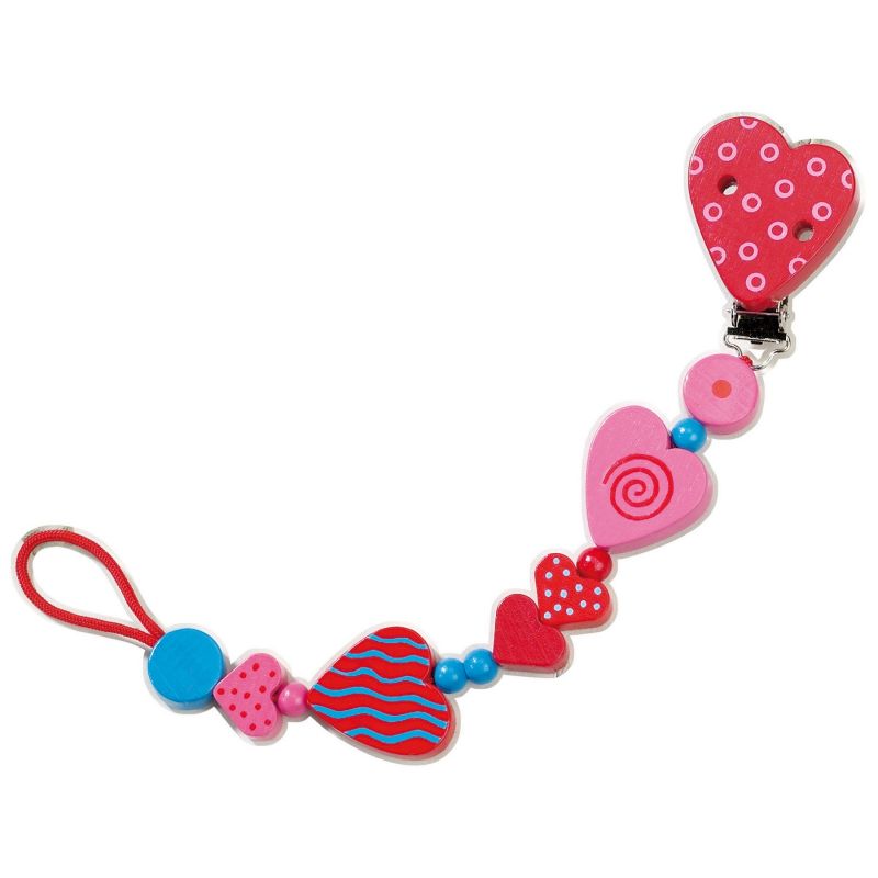 Attache sucette coeur Haba