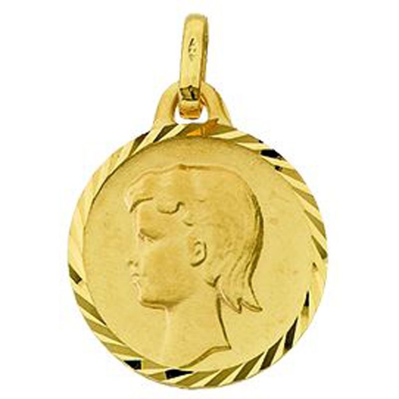 Médaille Chérubin (or jaune 375°) Berceau magique bijoux