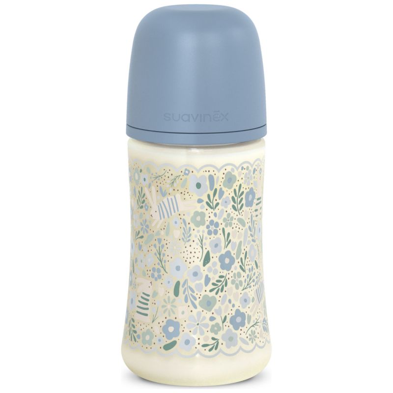 Biberon tétine SXPro M Wonderland Liberty bleu (270 ml) Suavinex Produit 1
