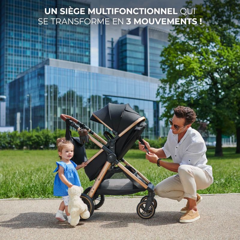 Poussette Esme Pro 3 en 1 Pure Black Kinderkraft Ambiance 8