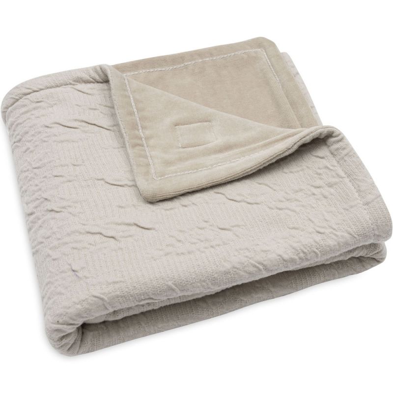 Couverture en polaire Soft Waves Nougat (75 x 100 cm) Jollein