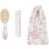 Brosse et peigne imprimé inspiration Toile de Jouy rose Tartine et Chocolat Produit 1