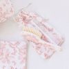 Brosse et peigne imprimé inspiration Toile de Jouy rose Tartine et Chocolat Ambiance 2