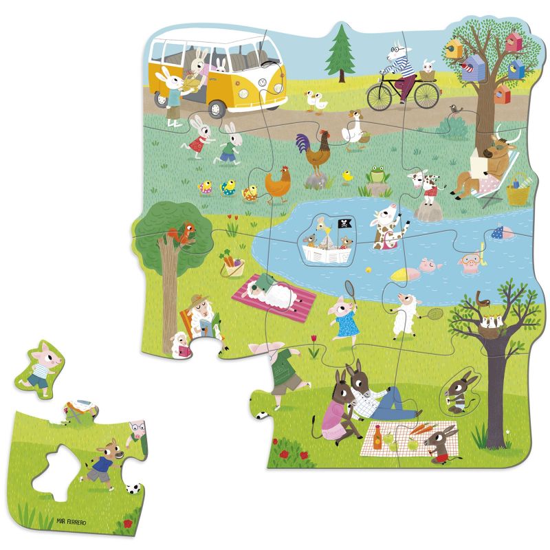 Puzzle Une journée à la campagne XXL (16 pièces) Goula