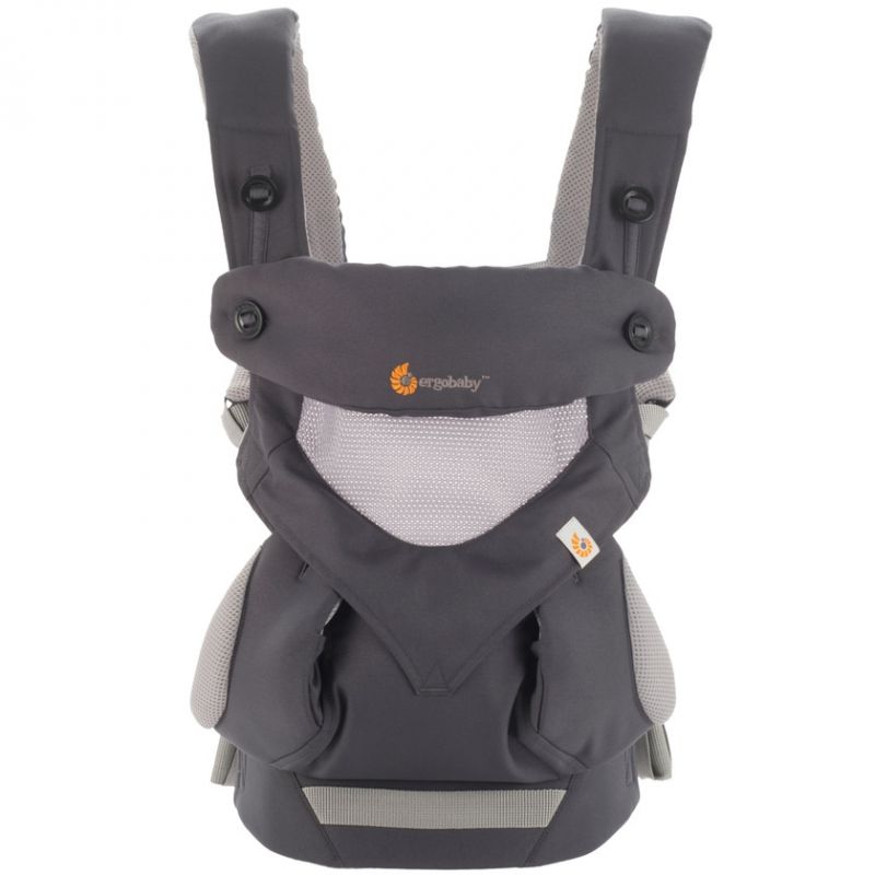 Porte bébé 360° Cool Air Mesh gris foncé (4 positions) Ergobaby