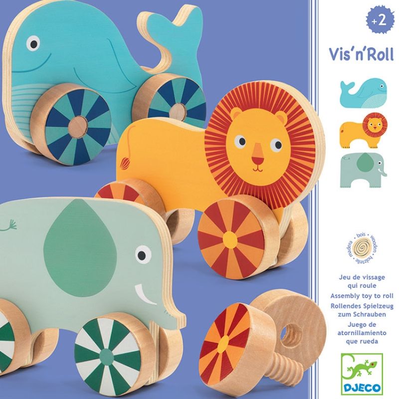 Jouets roulants à assembler Vis'n'roll Djeco